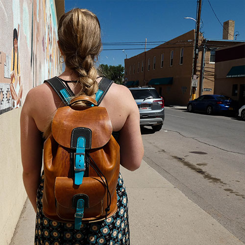 Touch of Turquoise backpack
